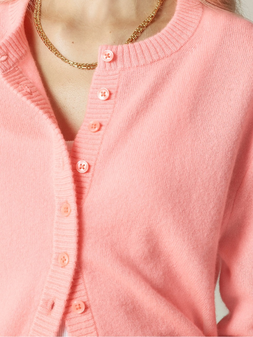 NWT J. CREW Perfect 100% Cashmere Cardigan Sweater Neon Vivid Coral Small CP465 - Picture 13 of 15